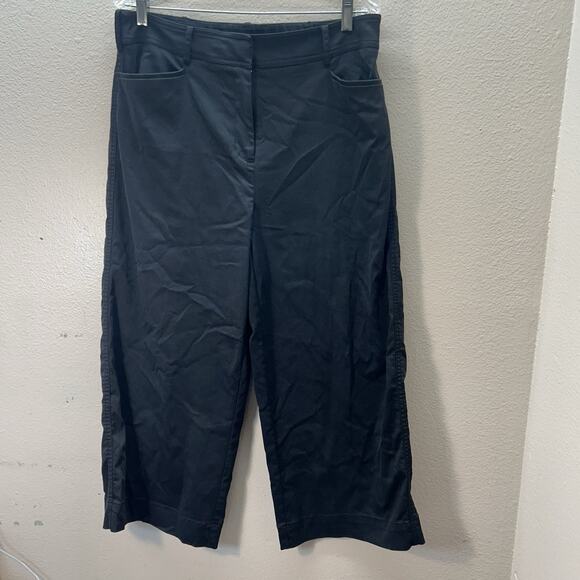 Chico's Pants - Chico’s Women’s Black Wide Leg Crop Cropped Business Career Pants Size 2 / 12